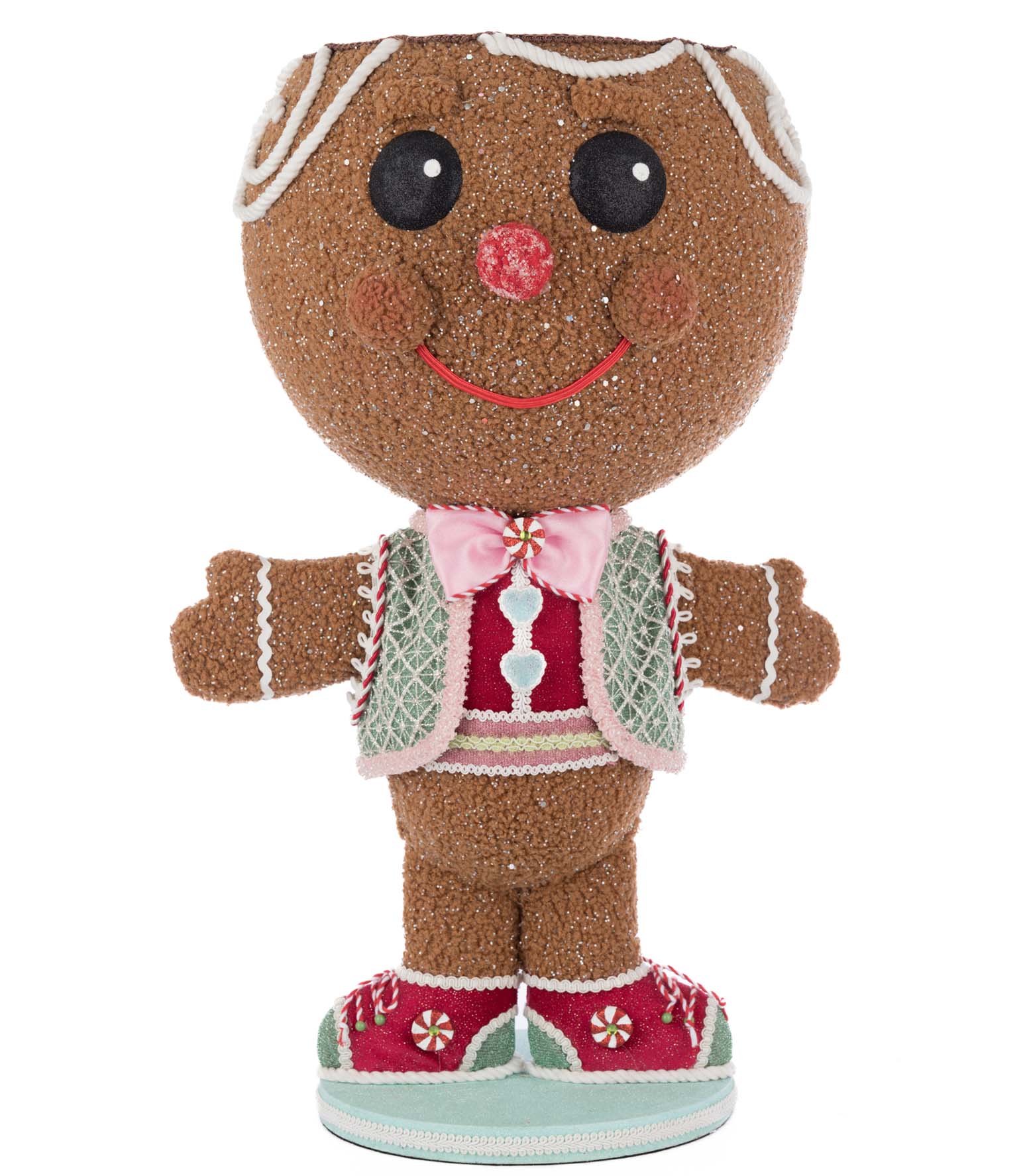 Stick E. Sweet Gingerbread Boy Candy Container - Thumbnail 2
