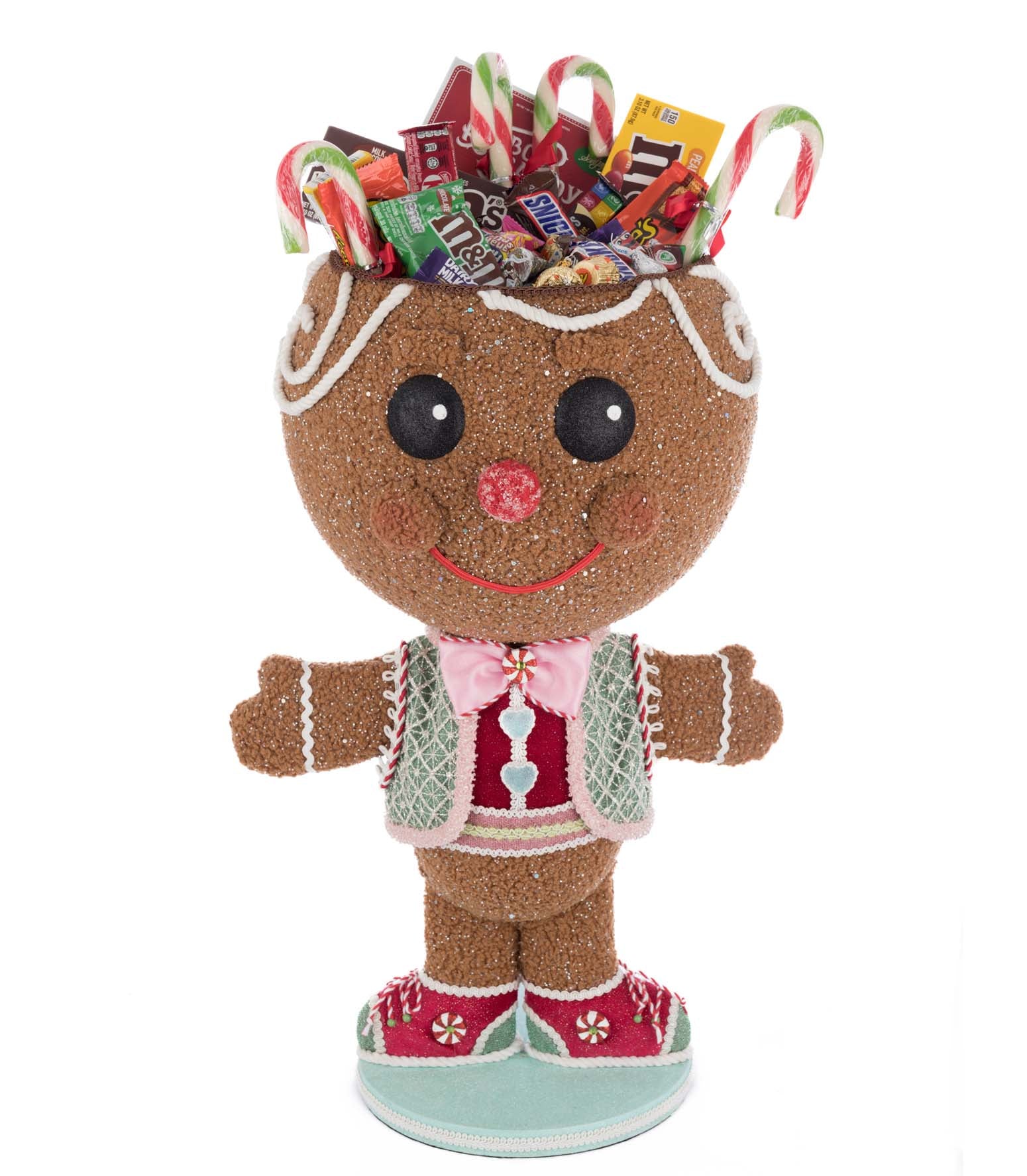 Stick E. Sweet Gingerbread Boy Candy Container - Thumbnail 5