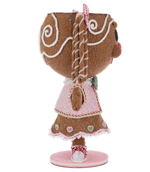 Sugar E. Sweet Gingerbread Girl Candy Container