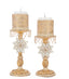 Bells of Brilliance Gold Candle Sticks Set of 2