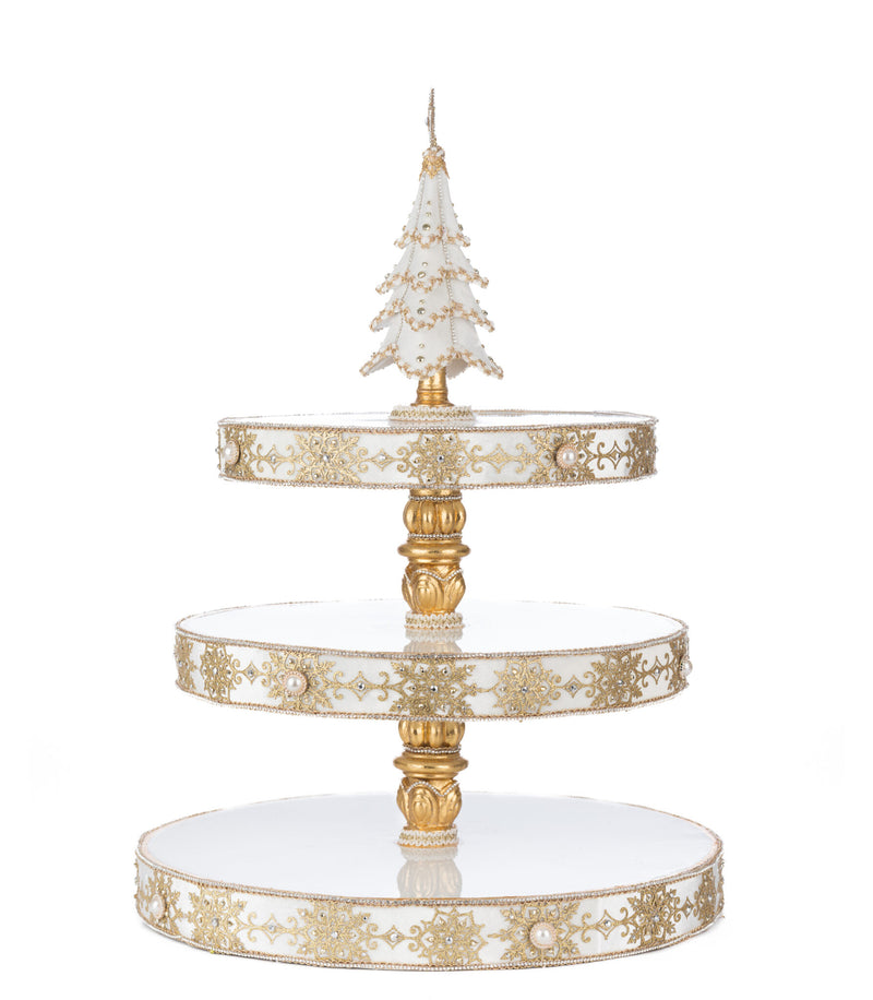 Bells of Brilliance Tiered Serving Tray