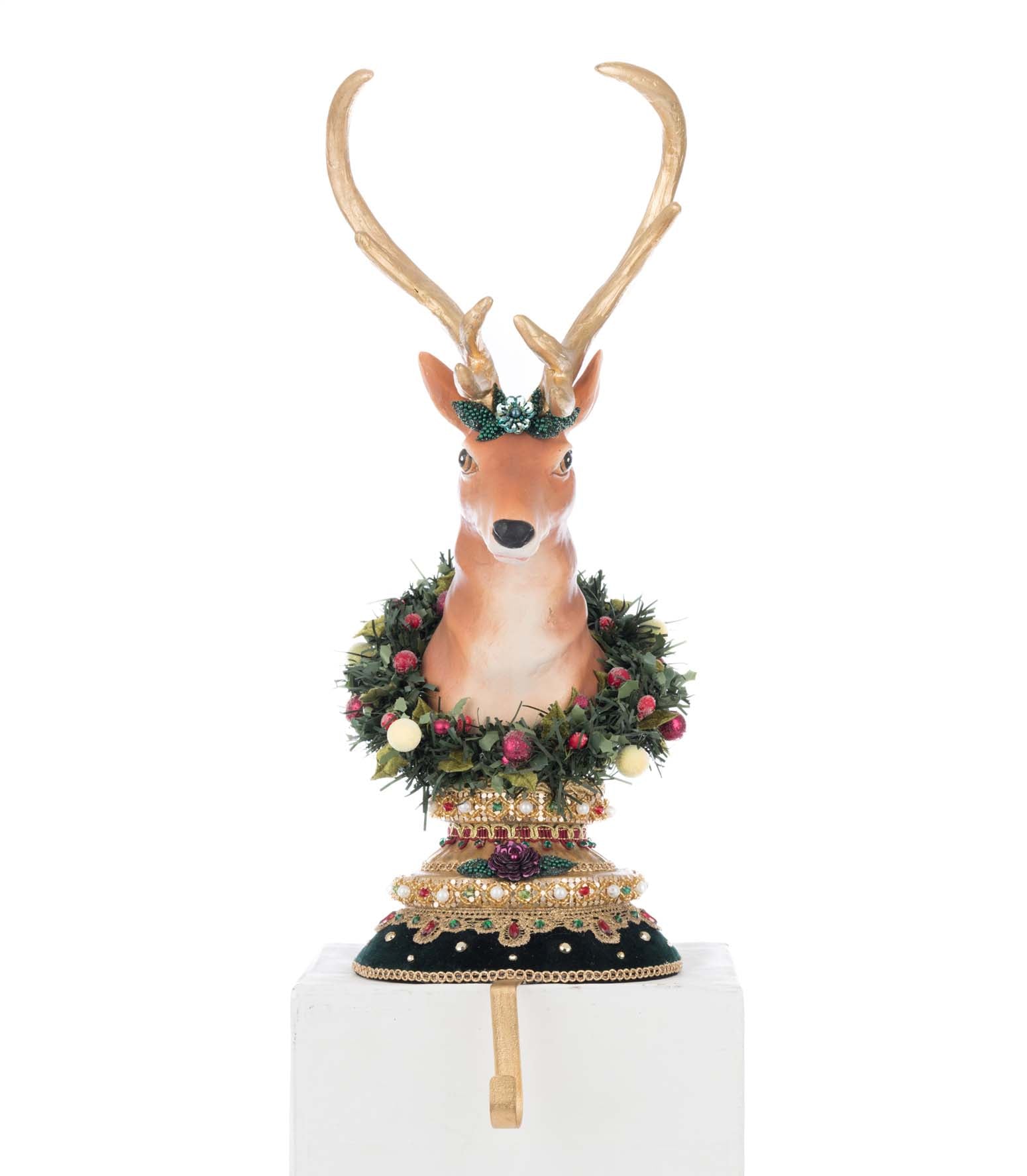 Winter Balsam Deer Stocking Holder - Thumbnail 5