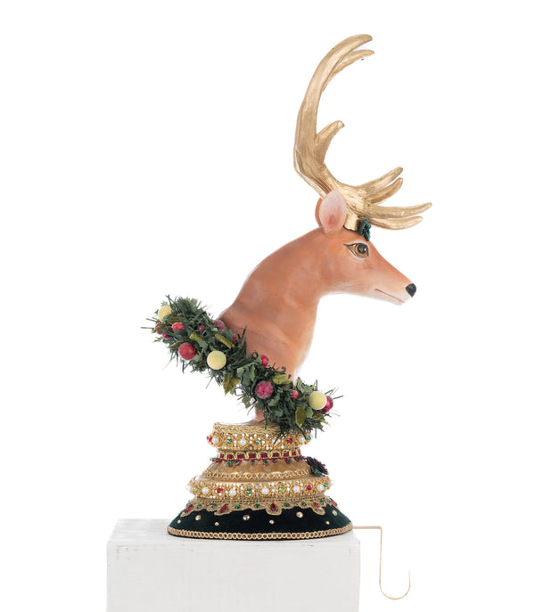 Winter Balsam and Berry Deer Stocking Holder