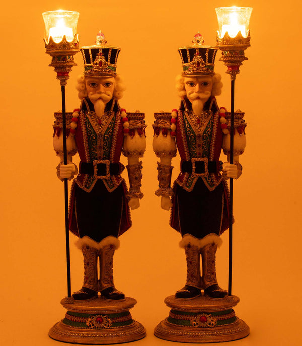 Christmas Ball Nutcracker Votive Assortment of 2