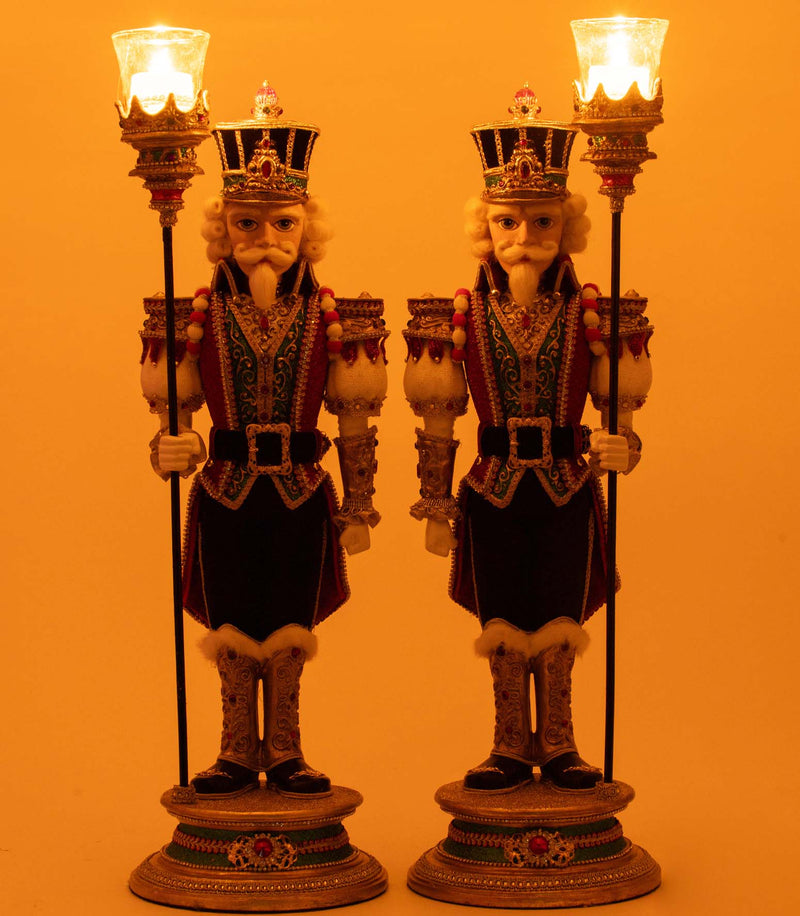 Christmas Ball Nutcracker Votive Assortment of 2