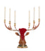 Christmas Ball Deer Head Candelabra