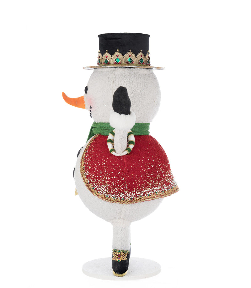 Christmas Ball Snowman Candy Container