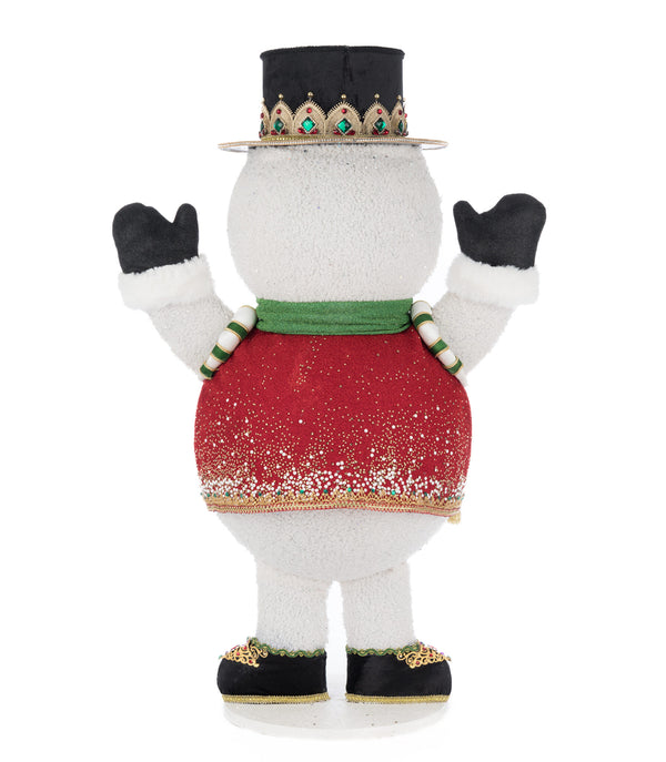 Christmas Ball Snowman Candy Container