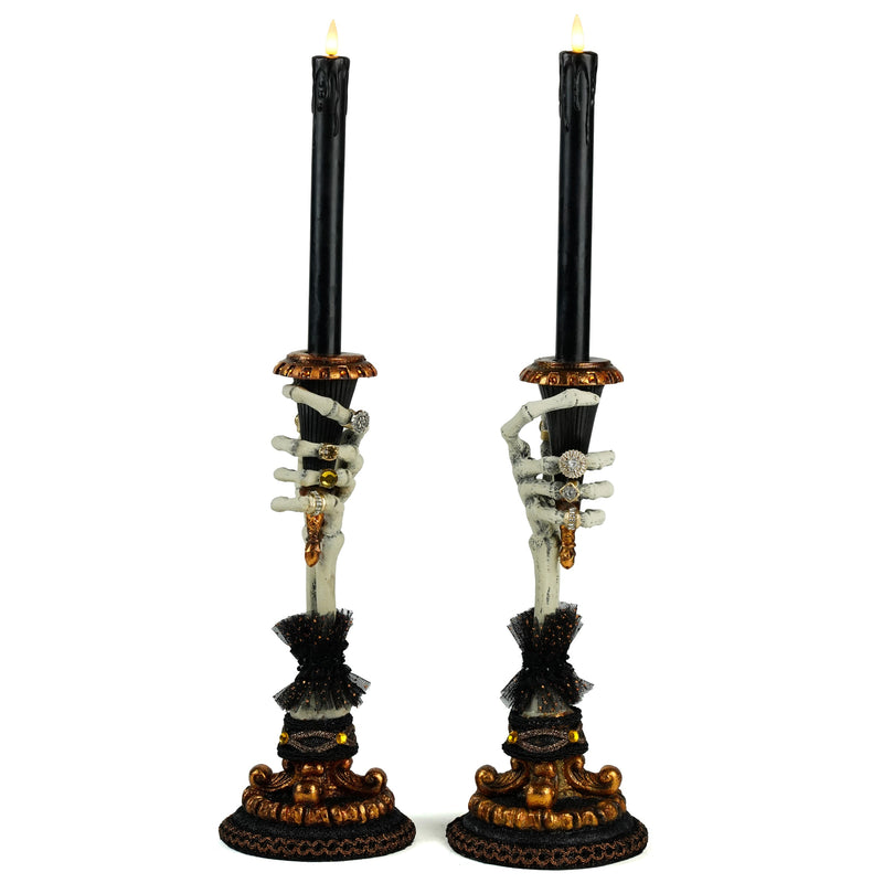 Skeleton Hand Candle Holders Set of 2