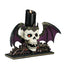 Winged Skull Pillar Candle Holder
