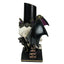 Winged Skull Pillar Candle Holder