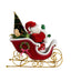 Papa Noel with Sleigh Tabletop