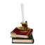 Stacked Books with Chamber Stick