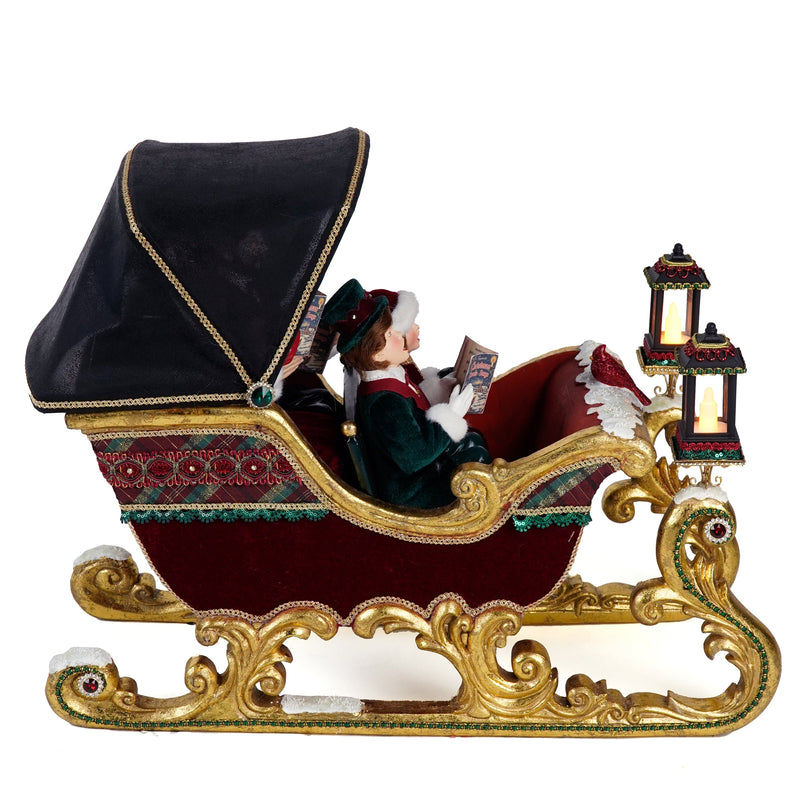 Timeless Carolers in Sleigh