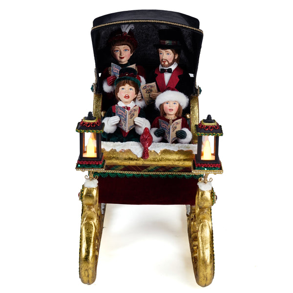 Timeless Carolers in Sleigh