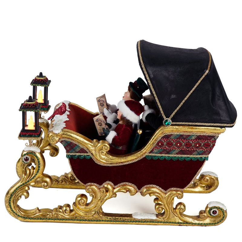 Timeless Carolers in Sleigh