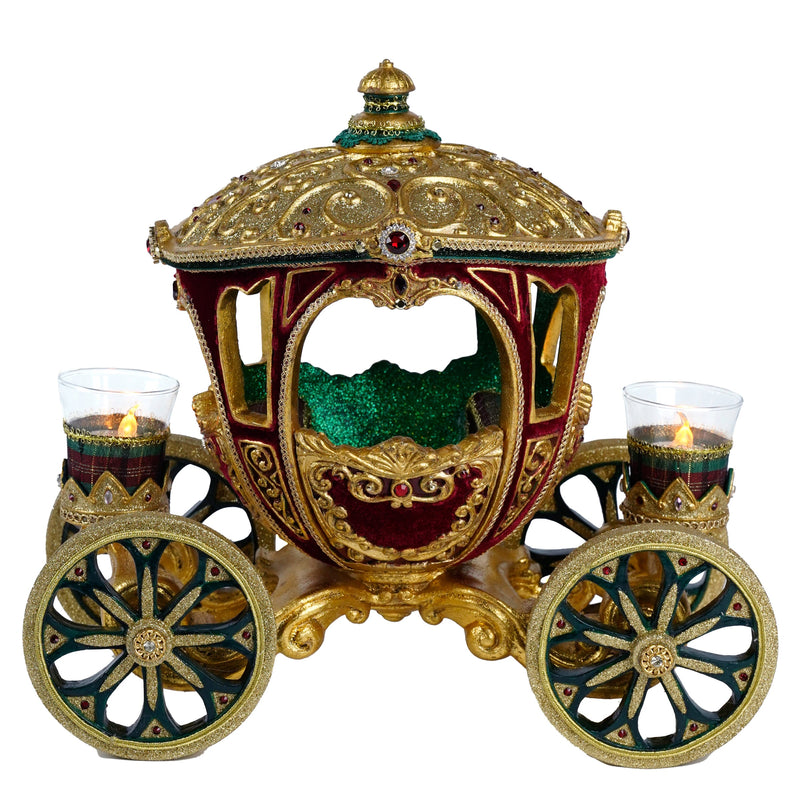 Timeless Carriage Centerpiece with Tea Lights