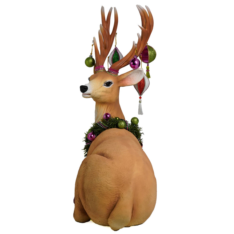 Large Sitting Deer (20in x 24in)
