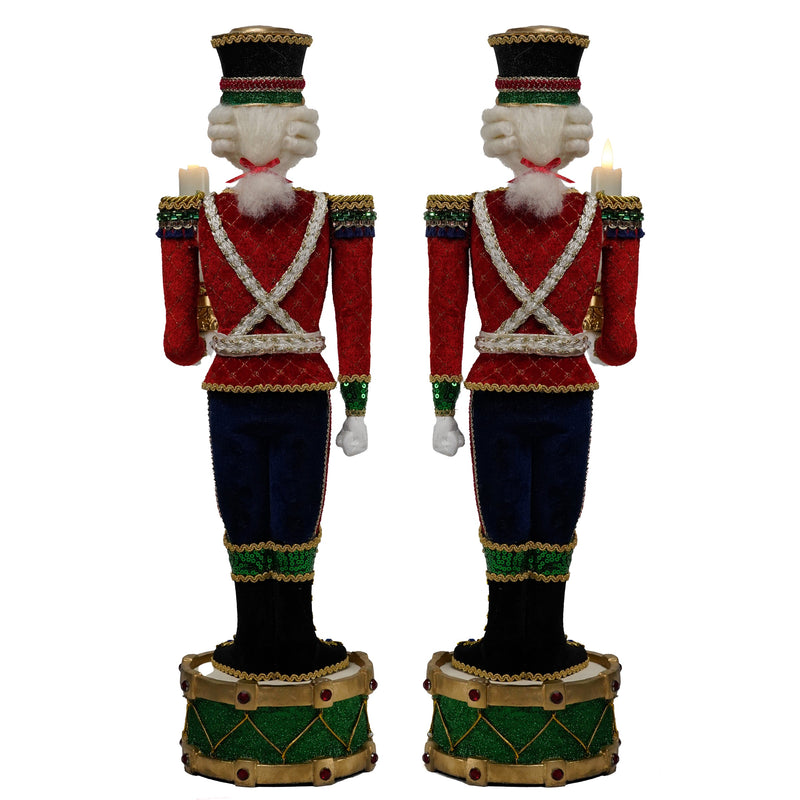 Toy Soldier Candle Holder Assortment of 2