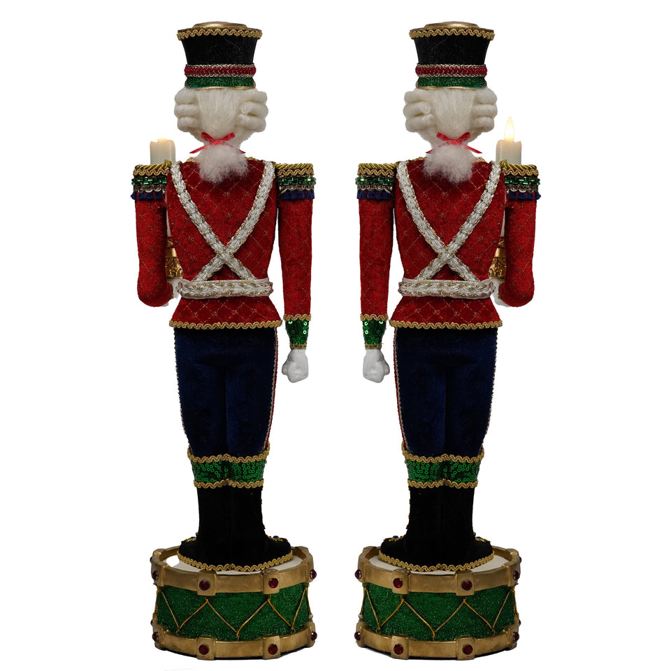 Toy Soldier Candle Holder Assortment of 2