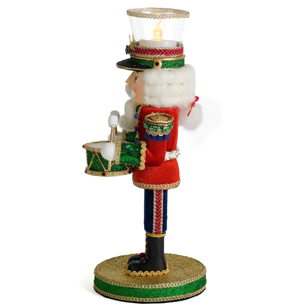 Drumming Nutcracker Votive Holder