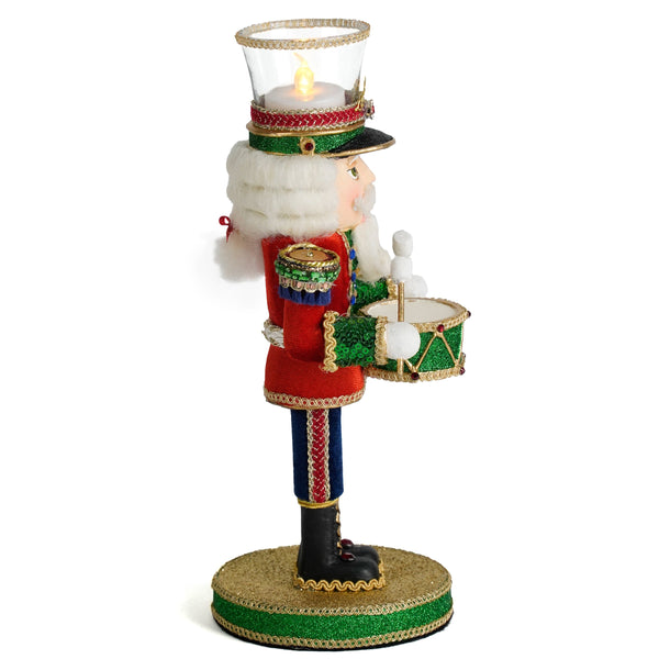 Drumming Nutcracker Votive Holder