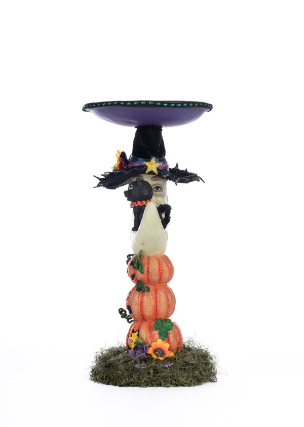 Jacks and Cats Moon Pillar Candle Holder image 1