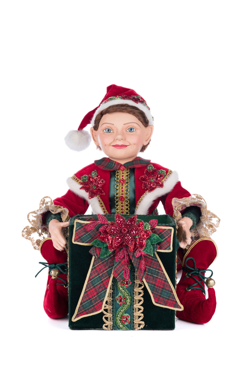 Elf Holding Gift Candy Bowl image 0