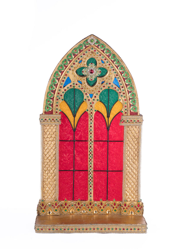 Christmas Castle Pillar Candle Holder image 0