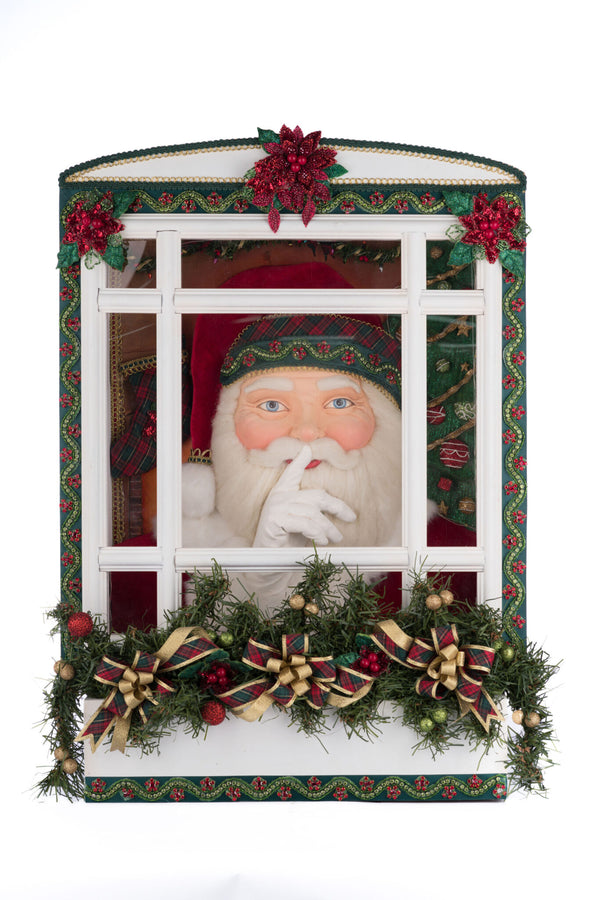 Holiday Magic Santa In Window image 0
