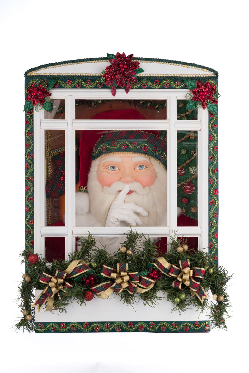 Holiday Magic Santa In Window image 0