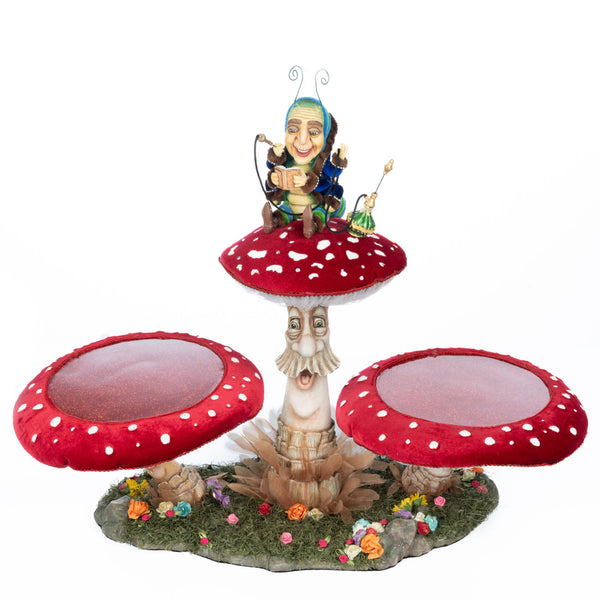 Caterpillar and Mushroom Serving Piece image 2