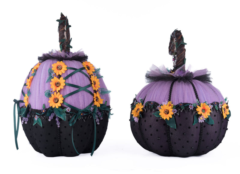 Jacks and Cats Pumpkins Set Of 2 image 1
