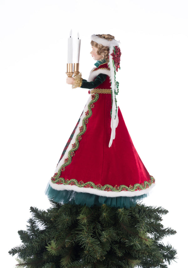 Penelope Poinsettia Angel Tree Topper image 6