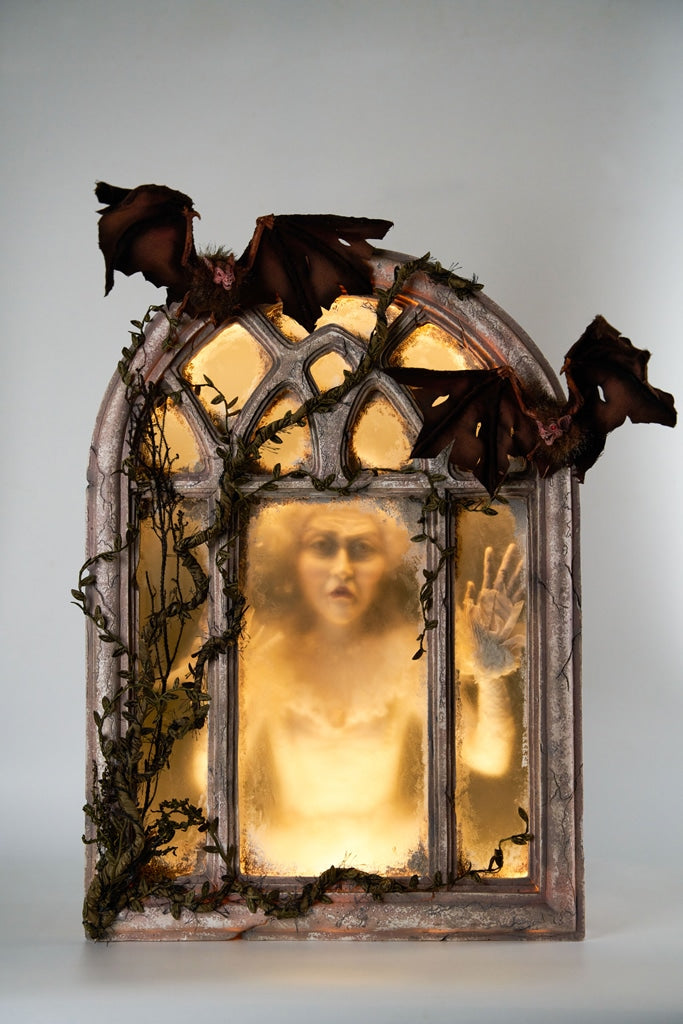 Gone Batty Window with Ghost Scene image 1