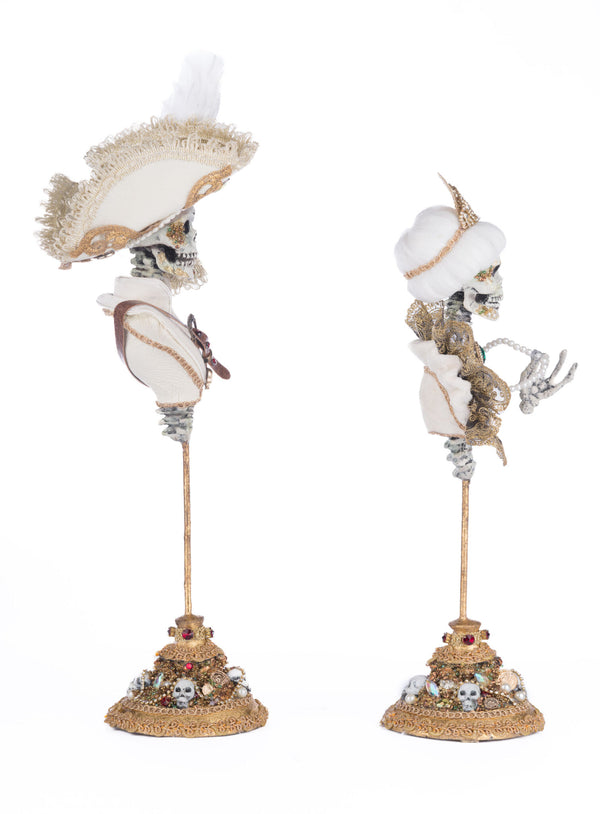 Male and Female Skeleton Bust Tabletop Assortment of 2 image 3