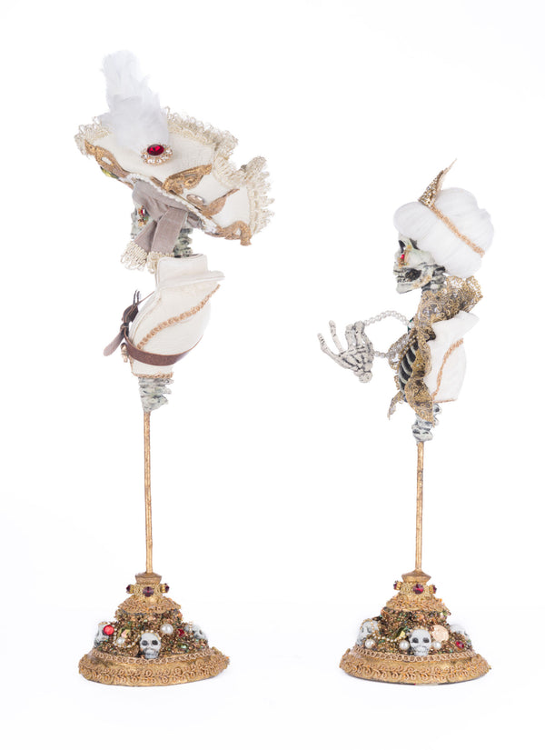 Male and Female Skeleton Bust Tabletop Assortment of 2 image 1