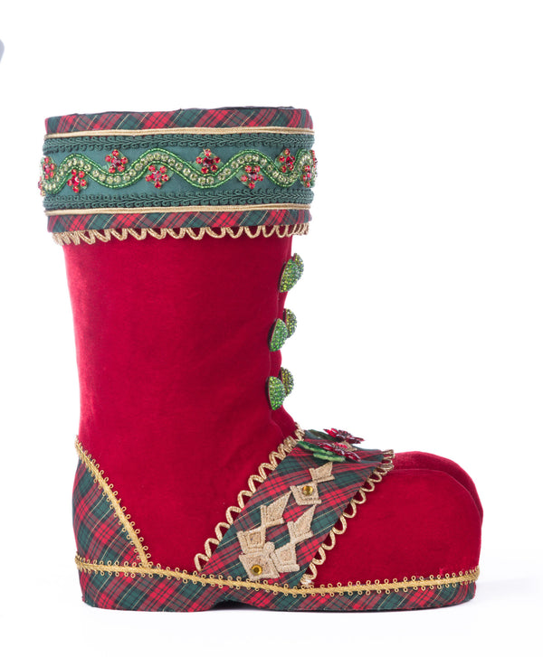 Holiday Magic Tabletop Boots - Red image 4