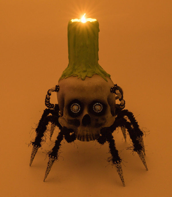 Chaotic Spider Skull Candle Holder image 4