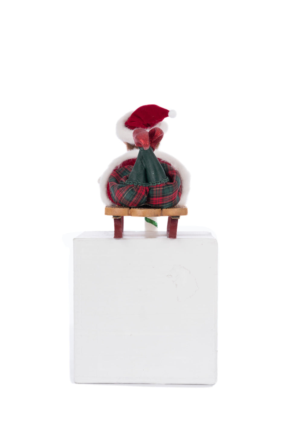 Laying Elf on Sled Stocking Holder image 2