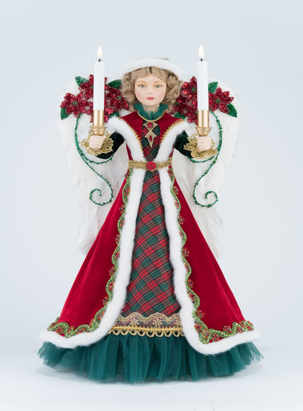 Penelope Poinsettia Angel Tree Topper image 9
