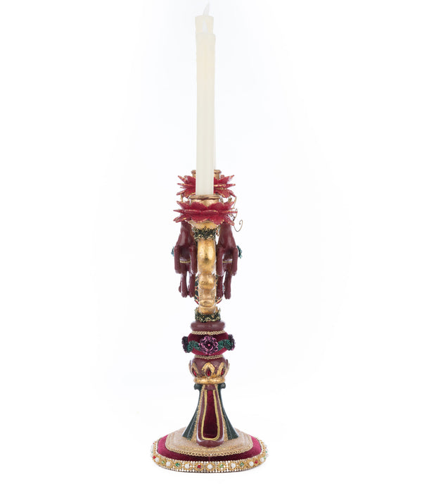 Winter Balsam and Berry Candelabra with Deer image 1