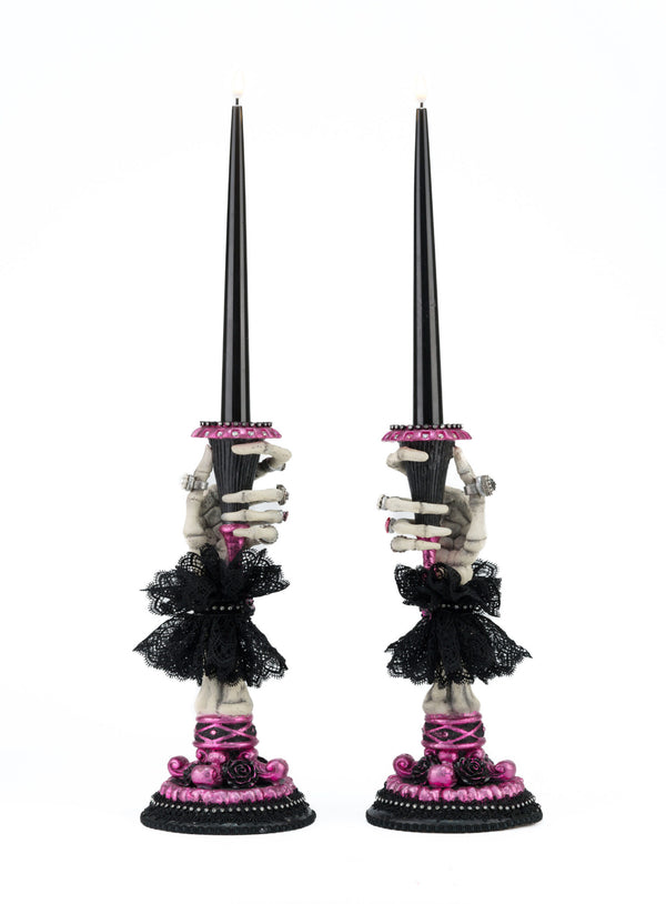 Skeleton Hand Candle Sticks Set of 2 image 1