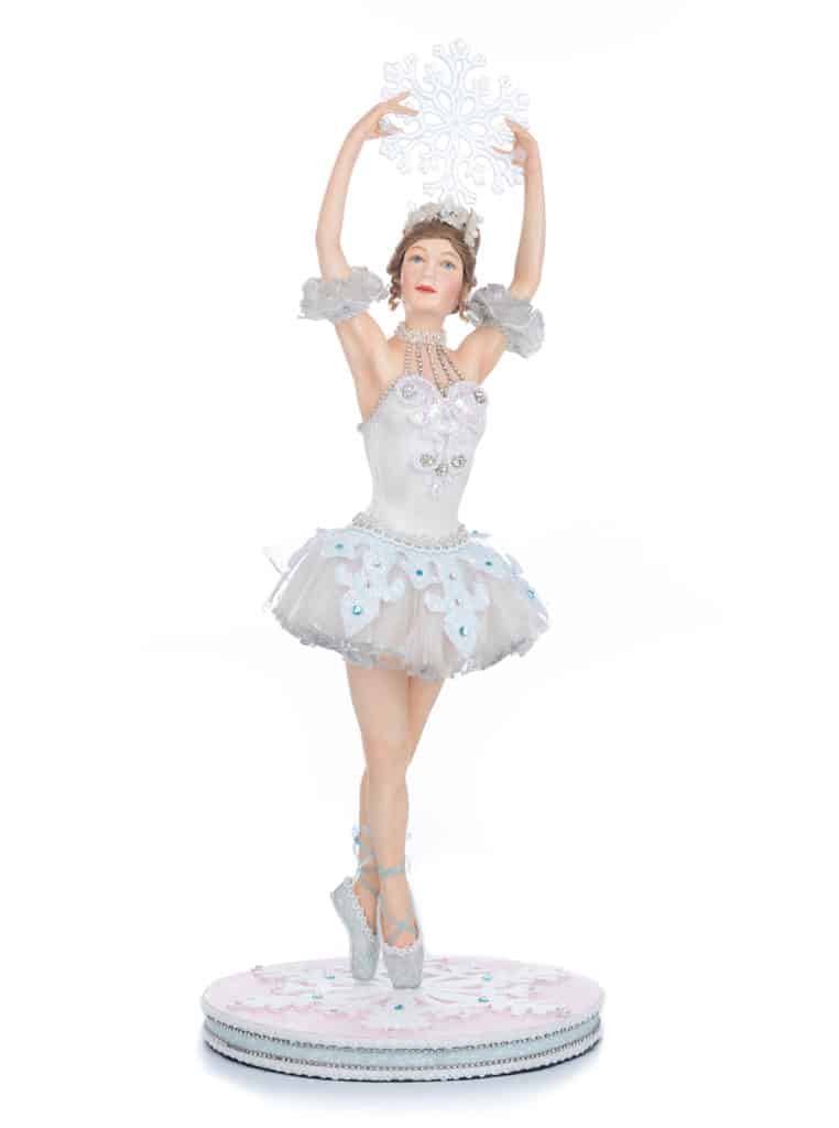 Frost Ballerina Figure (in Blue) - Katherine's Collection